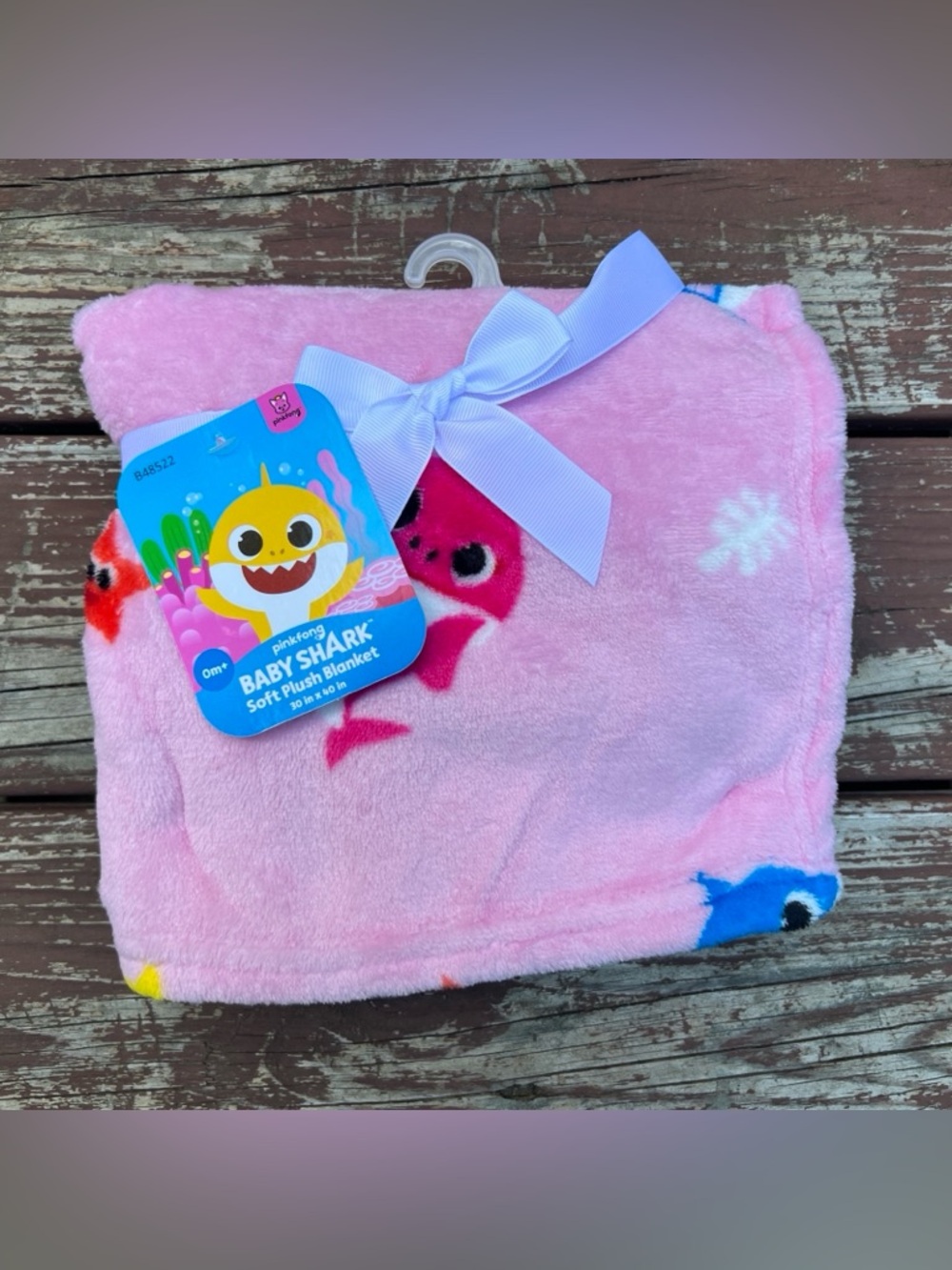 Pinkfong Baby Shark Soft Plush Blanket, Nickolodeon 30”x 40”,NWT,